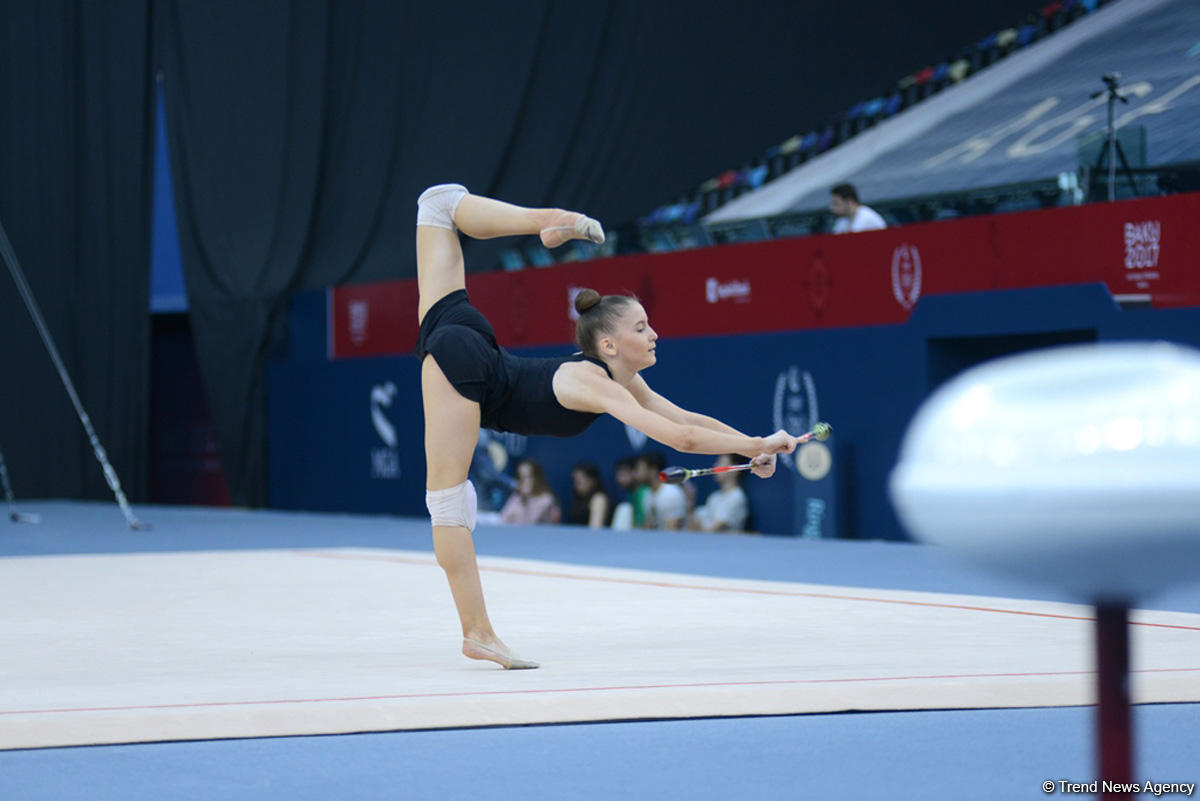 Baku 2017: Rhythmic gymnastics podium training kicks off (PHOTOS)
