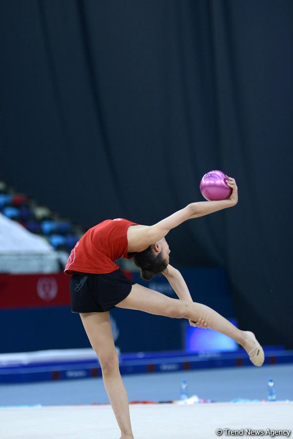 Baku 2017: Rhythmic gymnastics podium training kicks off (PHOTOS)