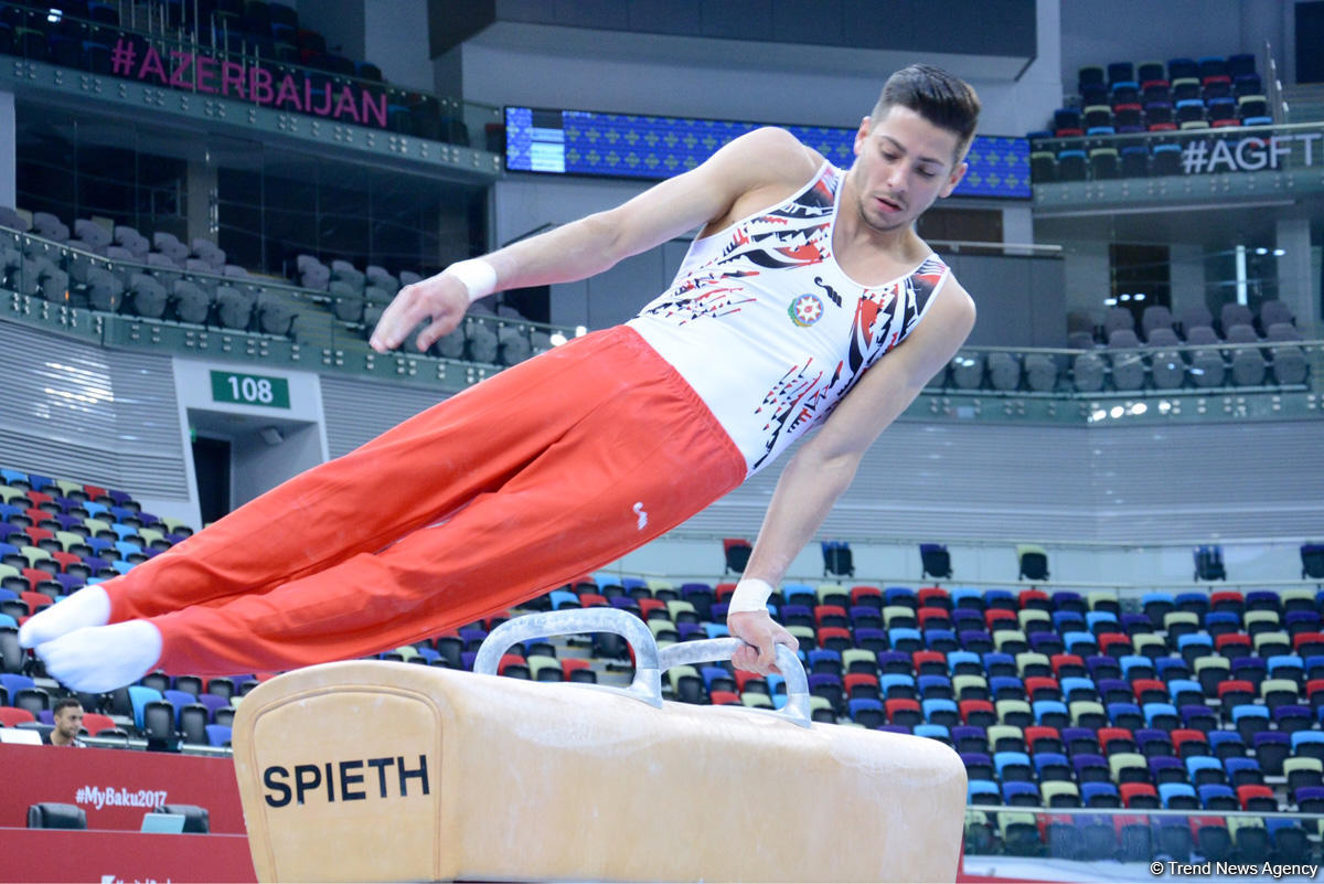 Baku 2017: Rhythmic gymnastics podium training kicks off (PHOTOS)