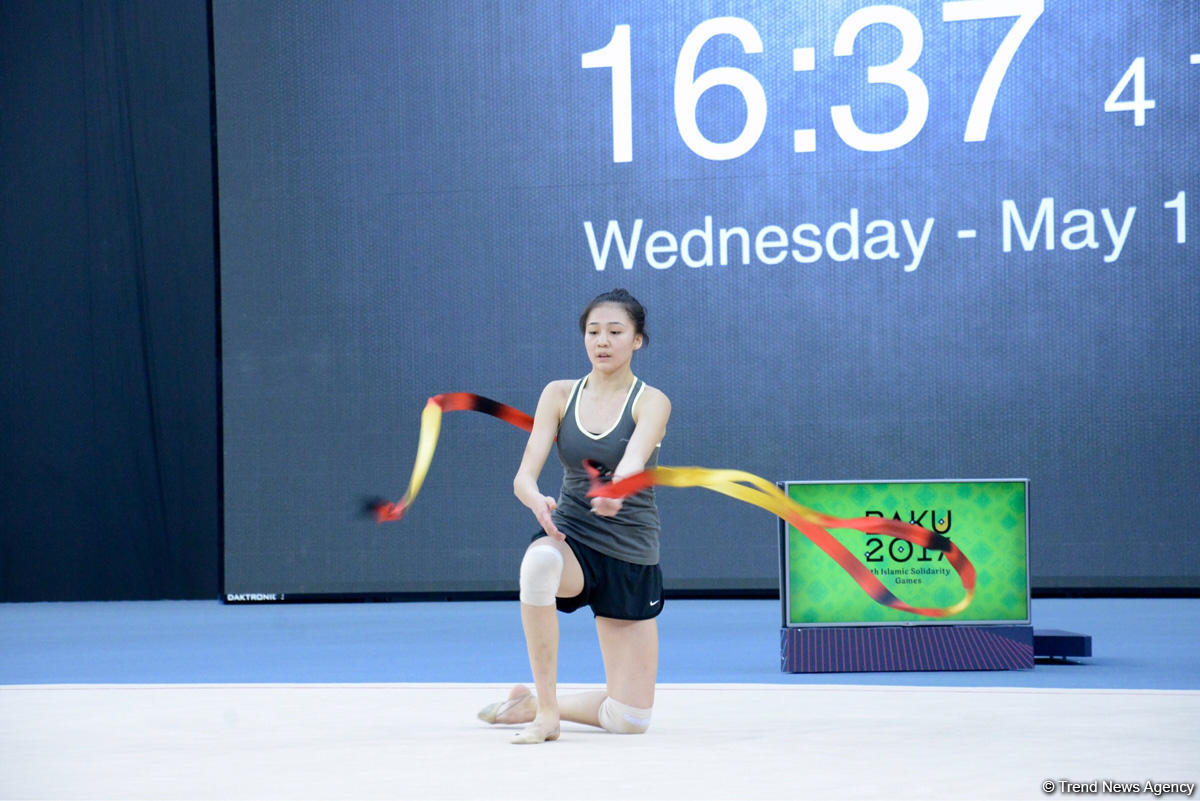Baku 2017: Rhythmic gymnastics podium training kicks off (PHOTOS)