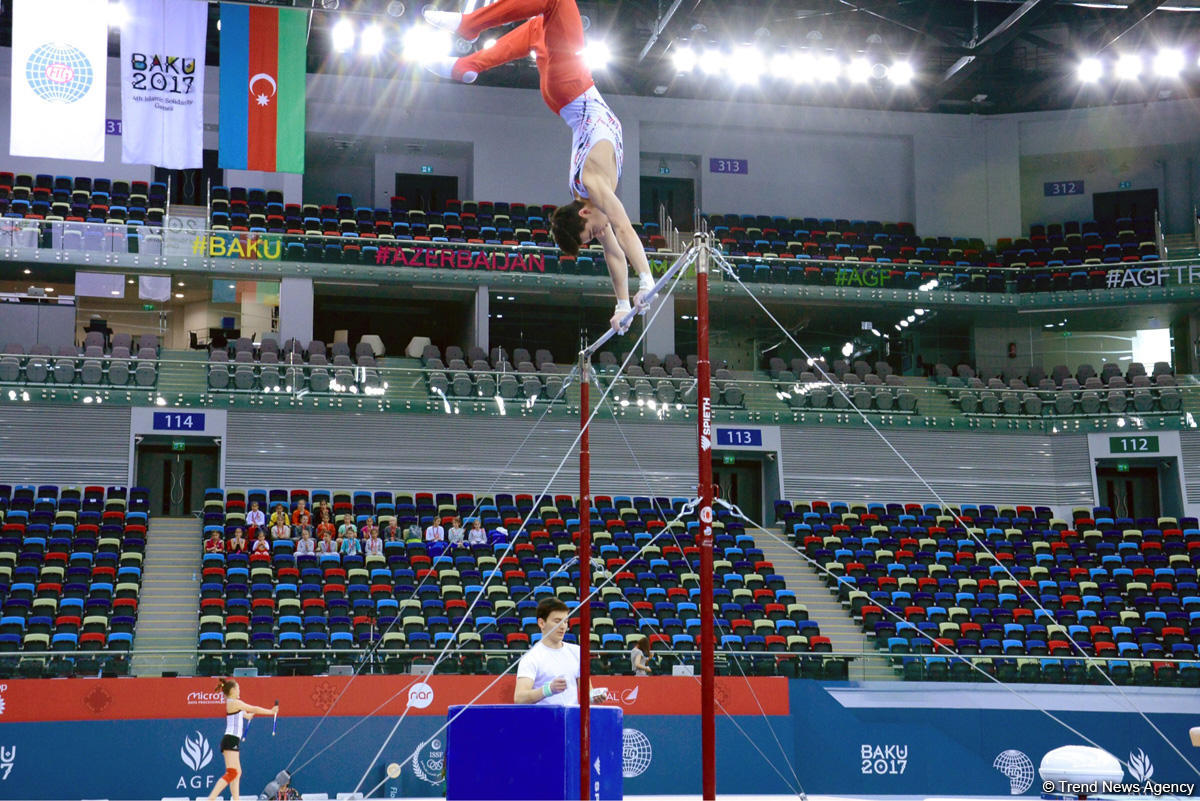 Baku 2017: Rhythmic gymnastics podium training kicks off (PHOTOS)