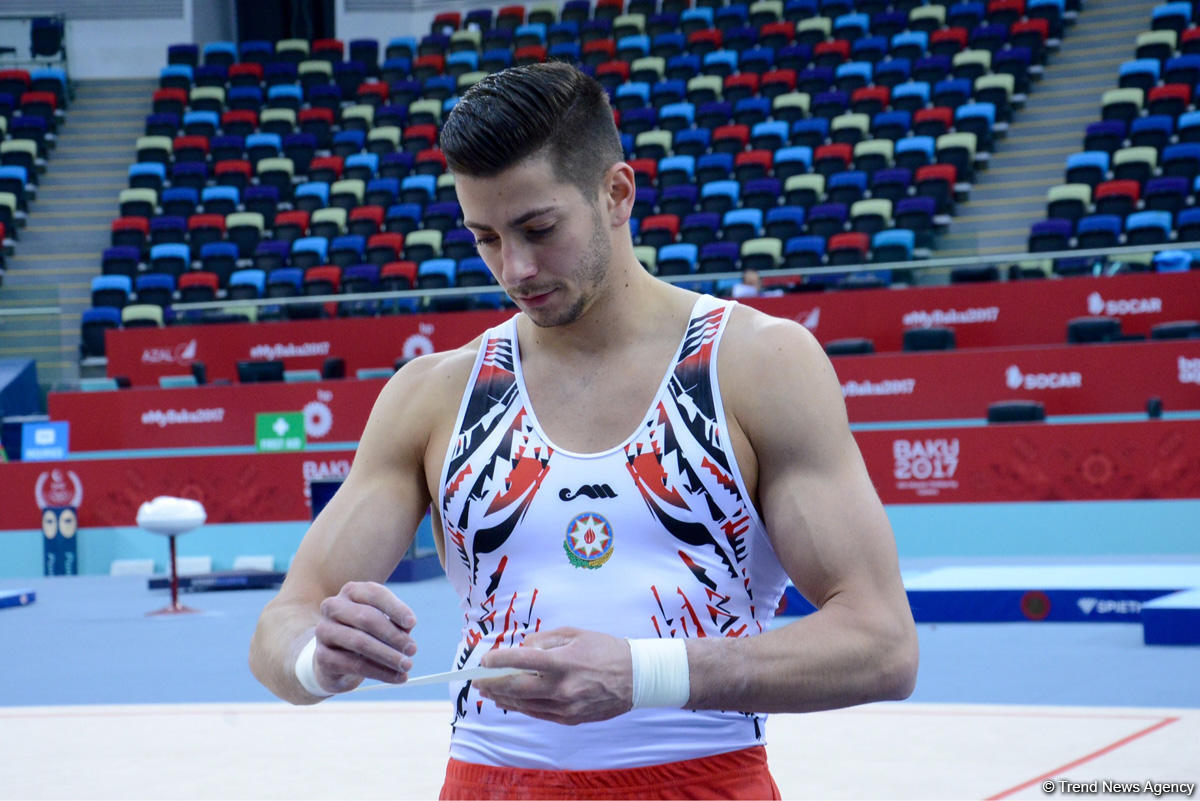 Baku 2017: Rhythmic gymnastics podium training kicks off (PHOTOS)