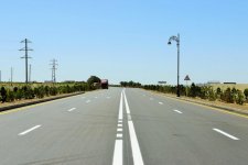President Aliyev, his spouse attend opening of reconstructed street in Pirallahi (PHOTO)