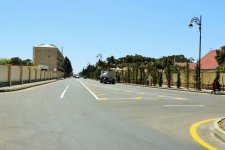 President Aliyev, his spouse attend opening of reconstructed street in Pirallahi (PHOTO)