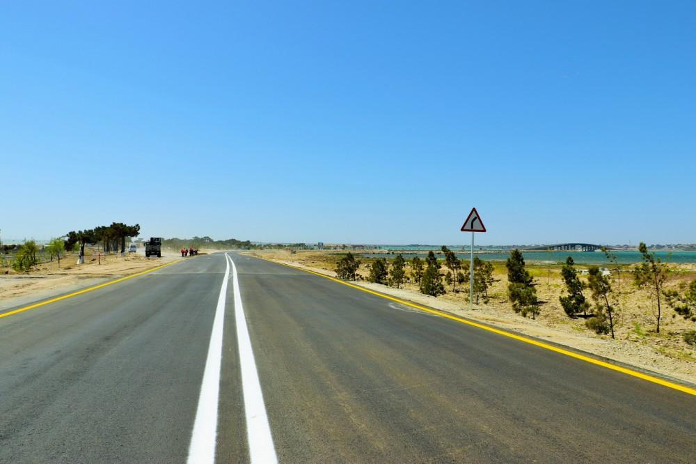 President Aliyev, his spouse attend opening of reconstructed street in Pirallahi (PHOTO)