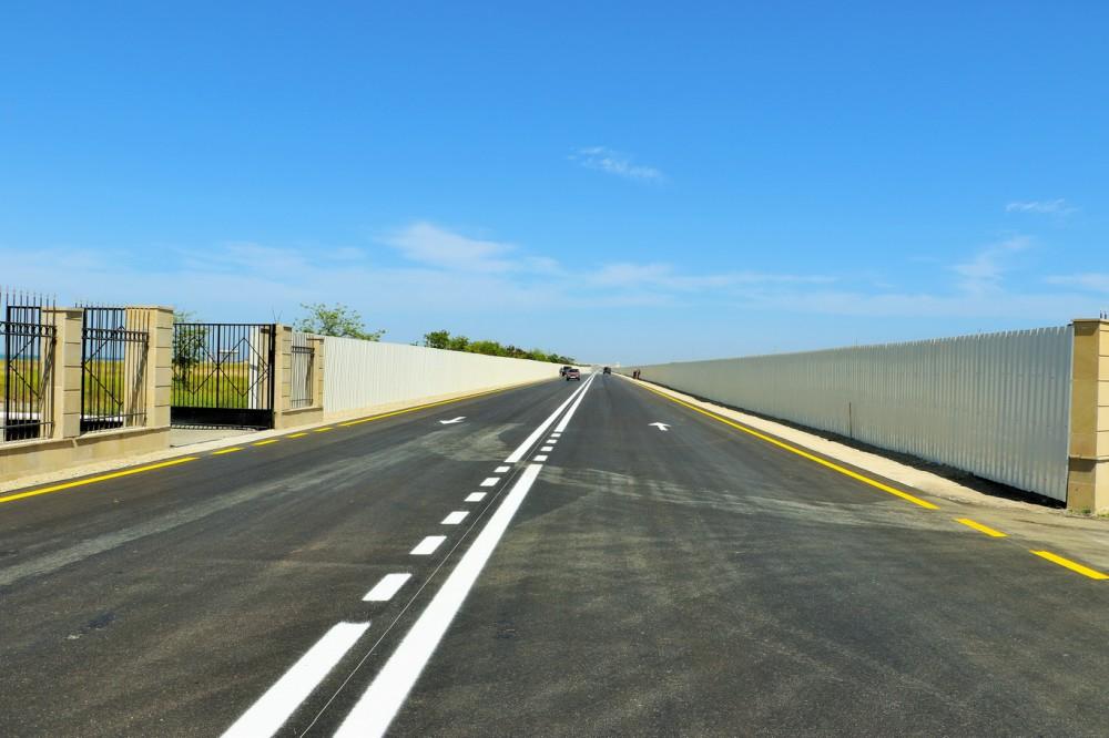 President Aliyev, his spouse attend opening of reconstructed street in Pirallahi (PHOTO)