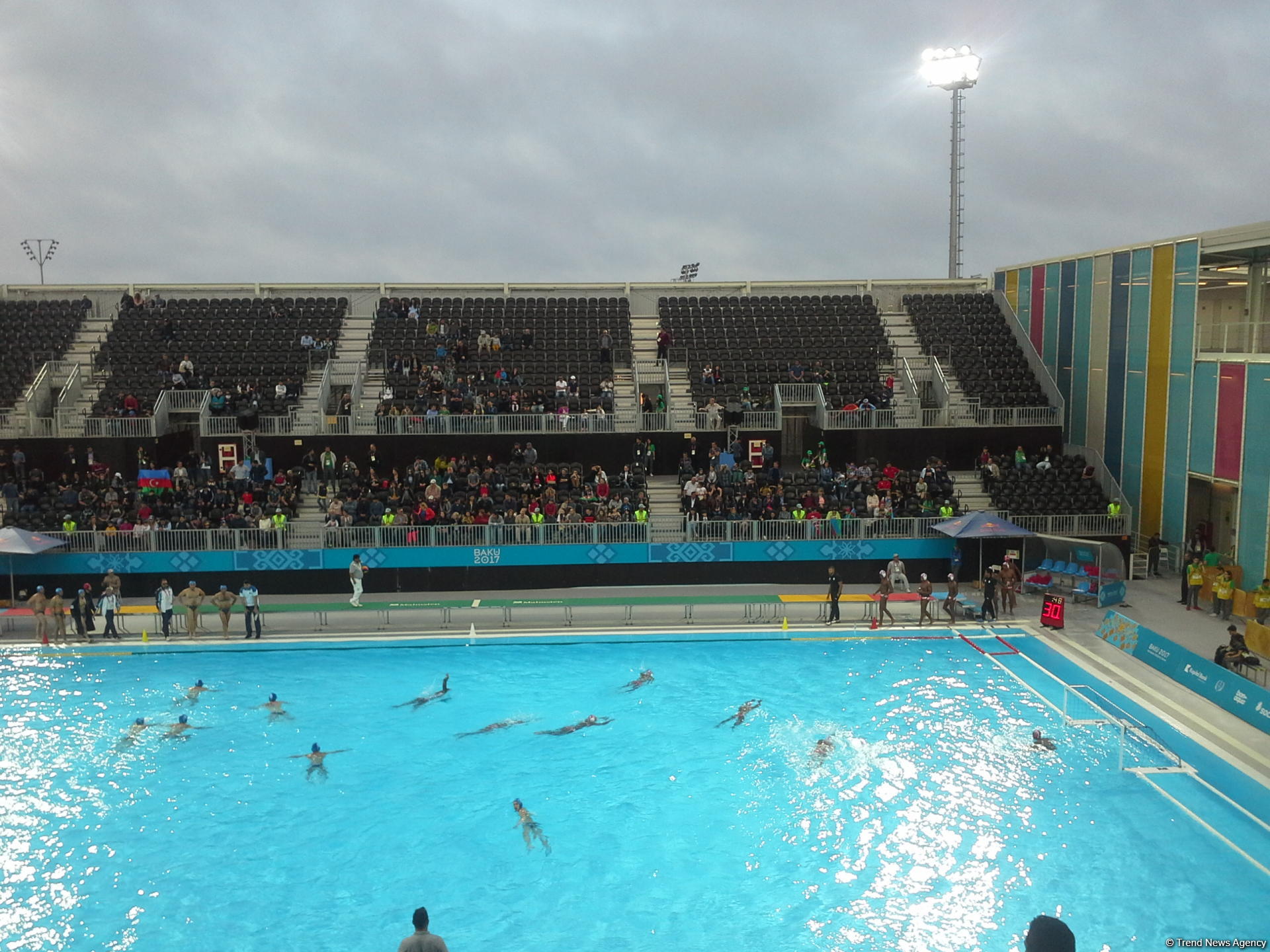 Baku 2017: Azerbaijani water polo players defeat Indonesian team (PHOTO)