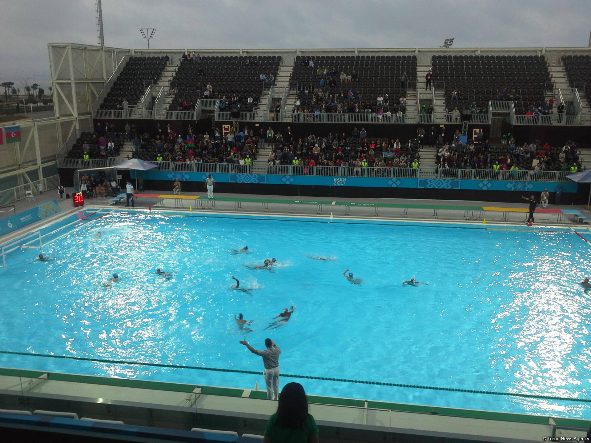 Baku 2017: Azerbaijani water polo players defeat Indonesian team (PHOTO)