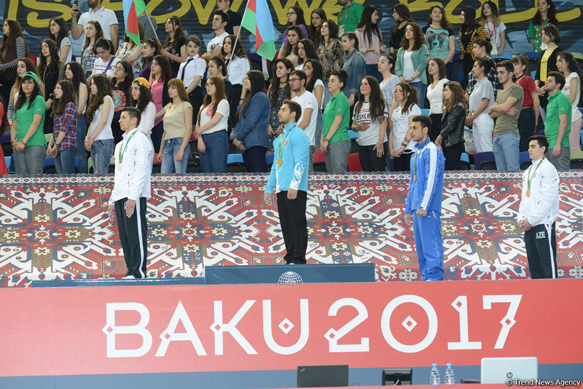 Baku 2017: Winners in artistic gymnastics individual exercises awarded (PHOTO)