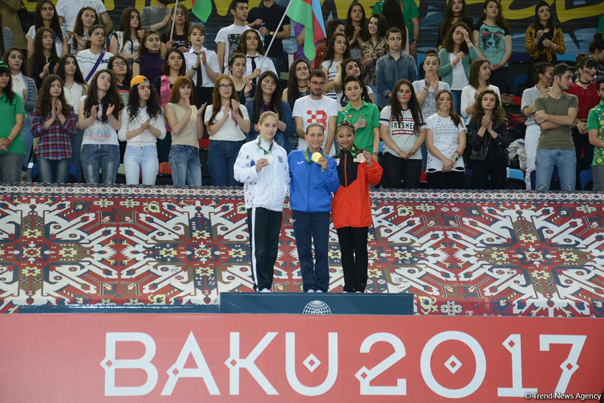 Baku 2017: Winners in artistic gymnastics individual exercises awarded (PHOTO)