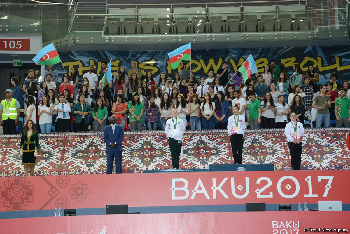 Baku 2017: Winners in artistic gymnastics individual exercises awarded (PHOTO)