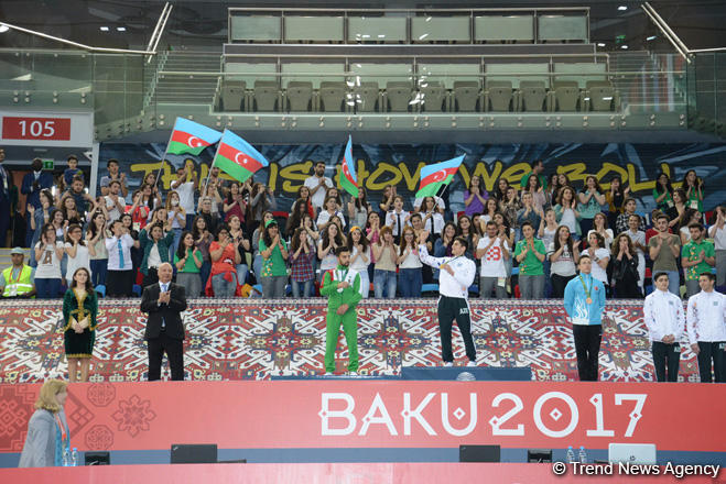 Baku 2017: Winners in artistic gymnastics individual exercises awarded (PHOTO)