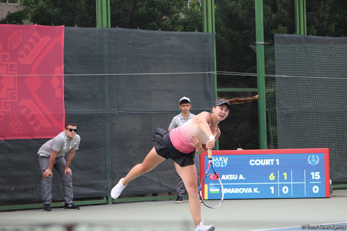 Tennis competitions underway as part of Baku 2017 (PHOTOS)