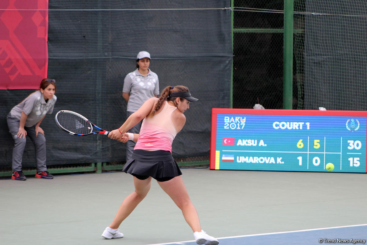 Tennis competitions underway as part of Baku 2017 (PHOTOS)