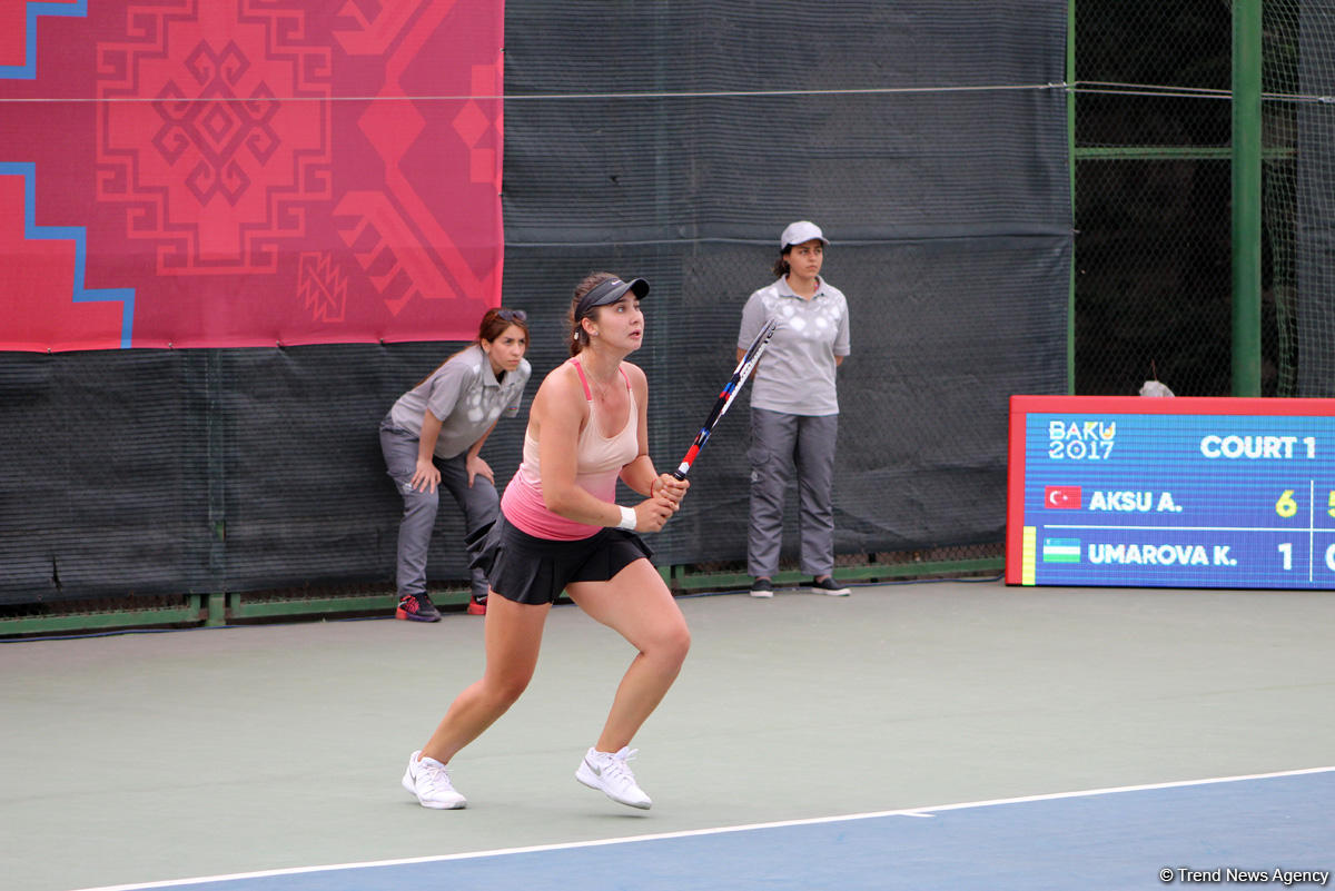 Tennis competitions underway as part of Baku 2017 (PHOTOS)