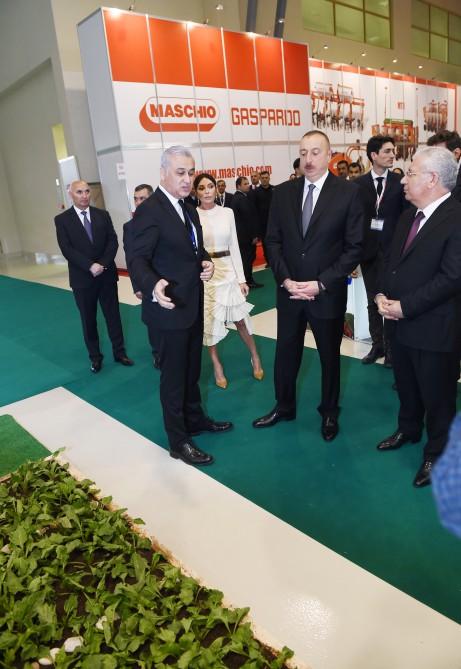 Azerbaijani president, first lady view World Food Azerbaijan, CaspianAgro exhibitions (PHOTO)