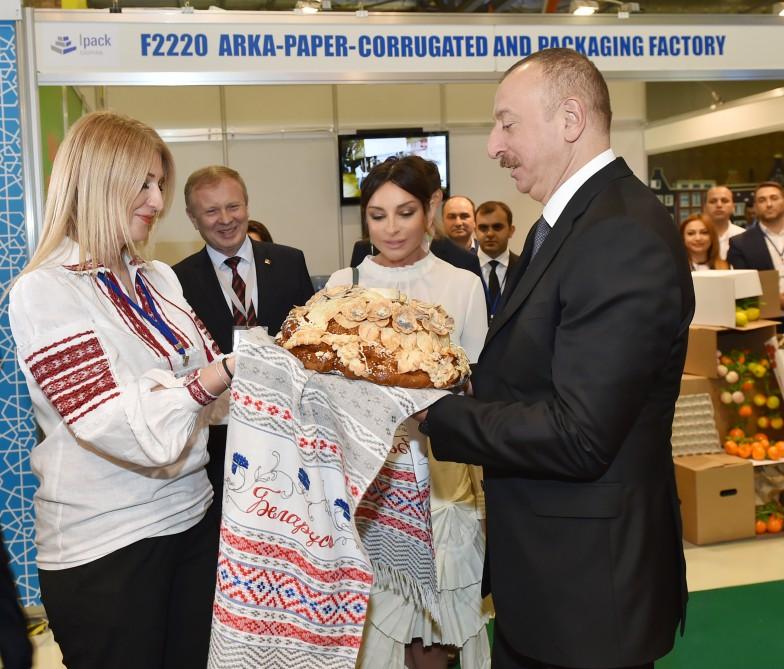 Azerbaijani president, first lady view World Food Azerbaijan, CaspianAgro exhibitions (PHOTO)