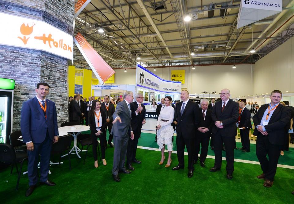 Azerbaijani president, first lady view World Food Azerbaijan, CaspianAgro exhibitions (PHOTO)