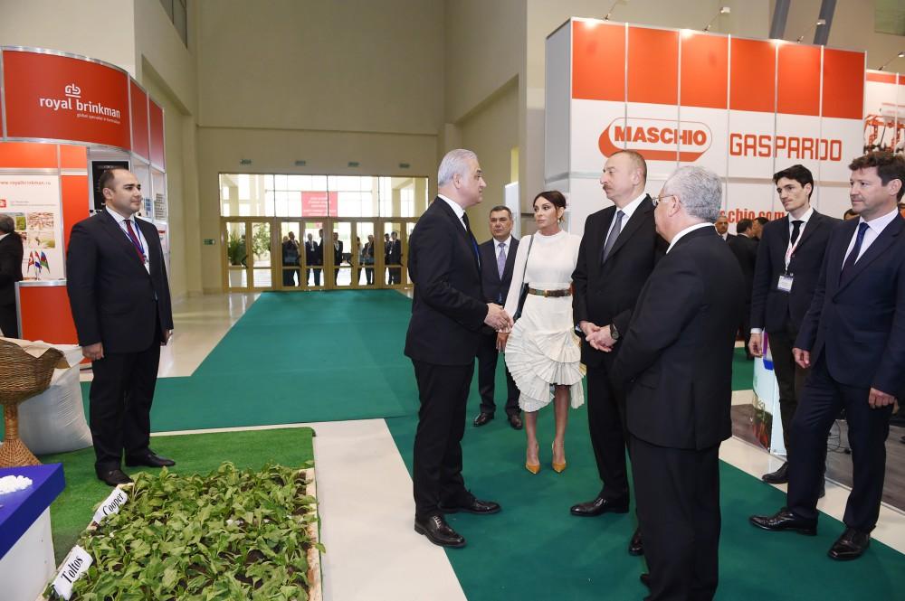 Azerbaijani president, first lady view World Food Azerbaijan, CaspianAgro exhibitions (PHOTO)
