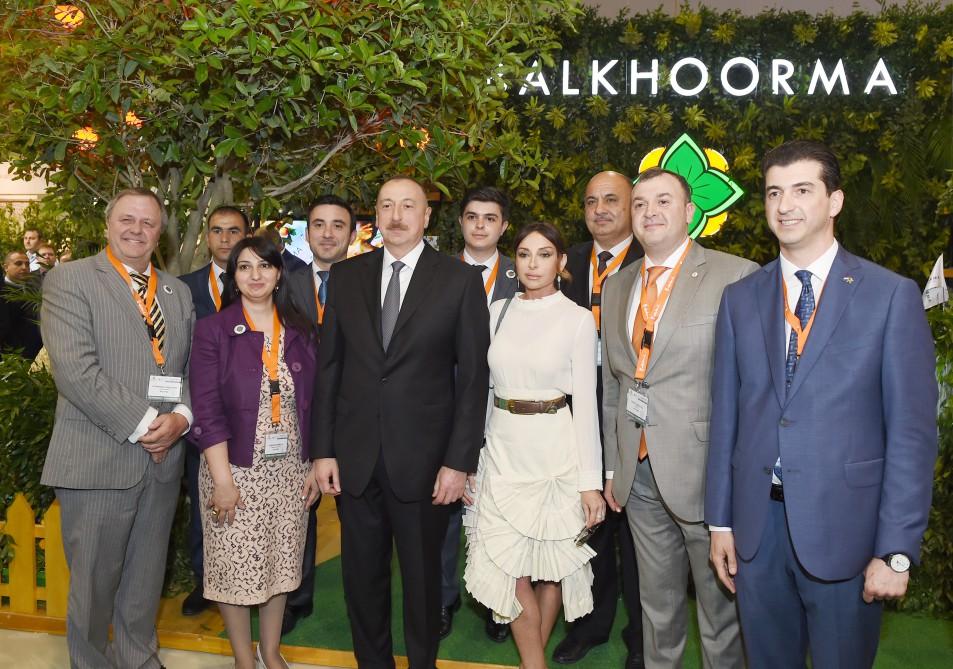 Azerbaijani president, first lady view World Food Azerbaijan, CaspianAgro exhibitions (PHOTO)