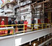 Ilham Aliyev attends opening of drilling rig named after Heydar Aliyev (PHOTO)