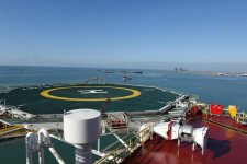 Ilham Aliyev attends opening of drilling rig named after Heydar Aliyev (PHOTO)