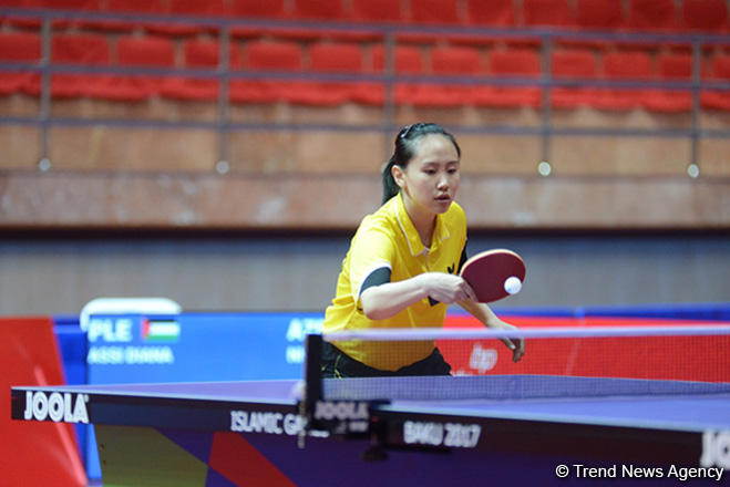 Azerbaijan advances to semifinals in table tennis at Baku 2017