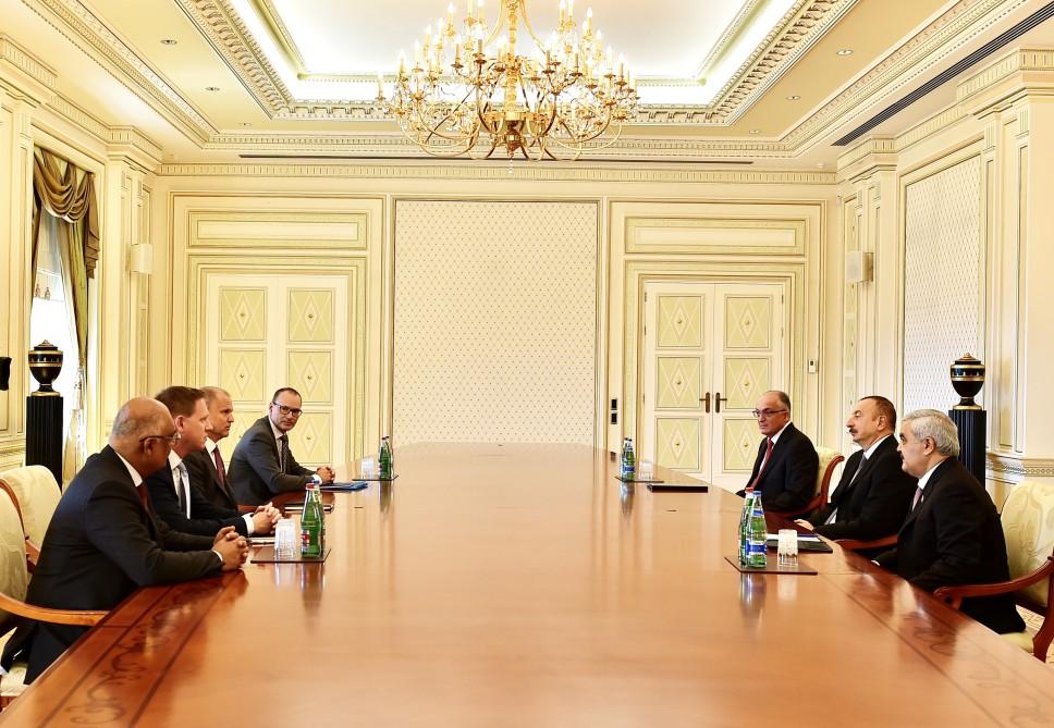 Ilham Aliyev meets delegation led by Statoil executive vice-president