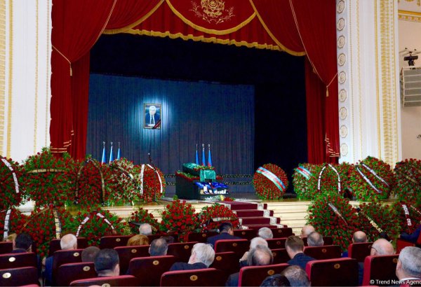 Farewell ceremony for Azerbaijani Energy Minister Natig Aliyev in Baku (PHOTO)