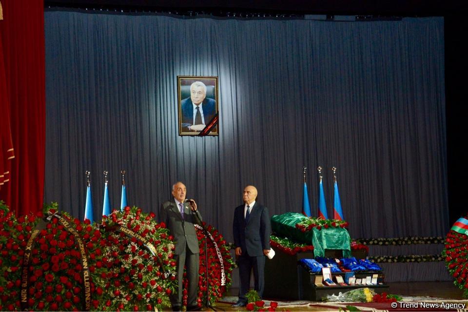 Farewell ceremony for Azerbaijani Energy Minister Natig Aliyev in Baku (PHOTO)