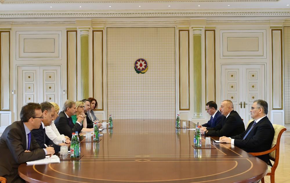 Ilham Aliyev hails Azerbaijan’s readiness to make efforts to expand ties with EU