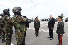 Ilham Aliyev opens Internal Troops’ military unit in Shirvan (PHOTO)