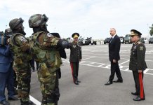 Ilham Aliyev opens Internal Troops’ military unit in Shirvan (PHOTO)