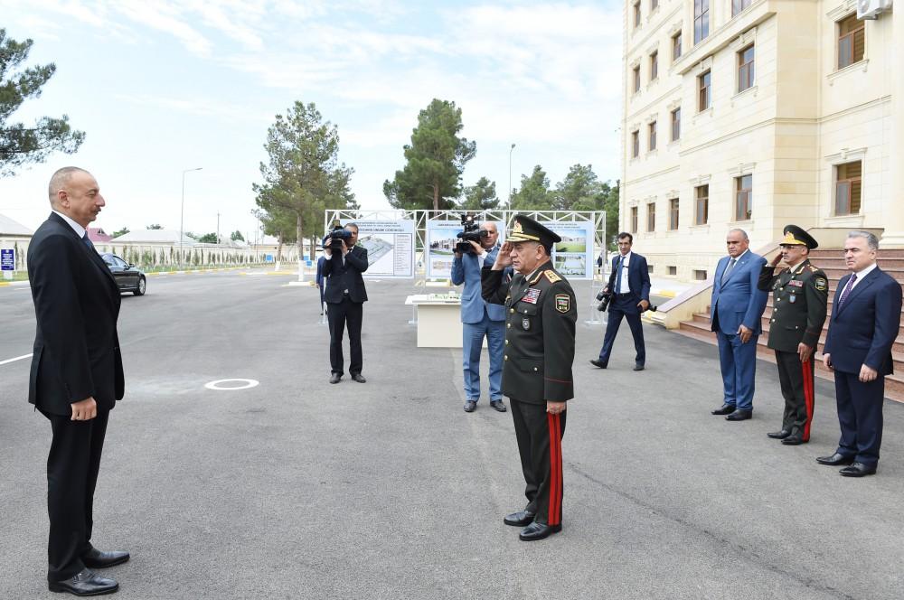 Ilham Aliyev opens Internal Troops’ military unit in Shirvan (PHOTO)