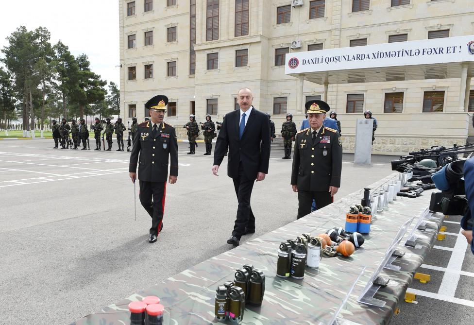 Ilham Aliyev opens Internal Troops’ military unit in Shirvan (PHOTO)