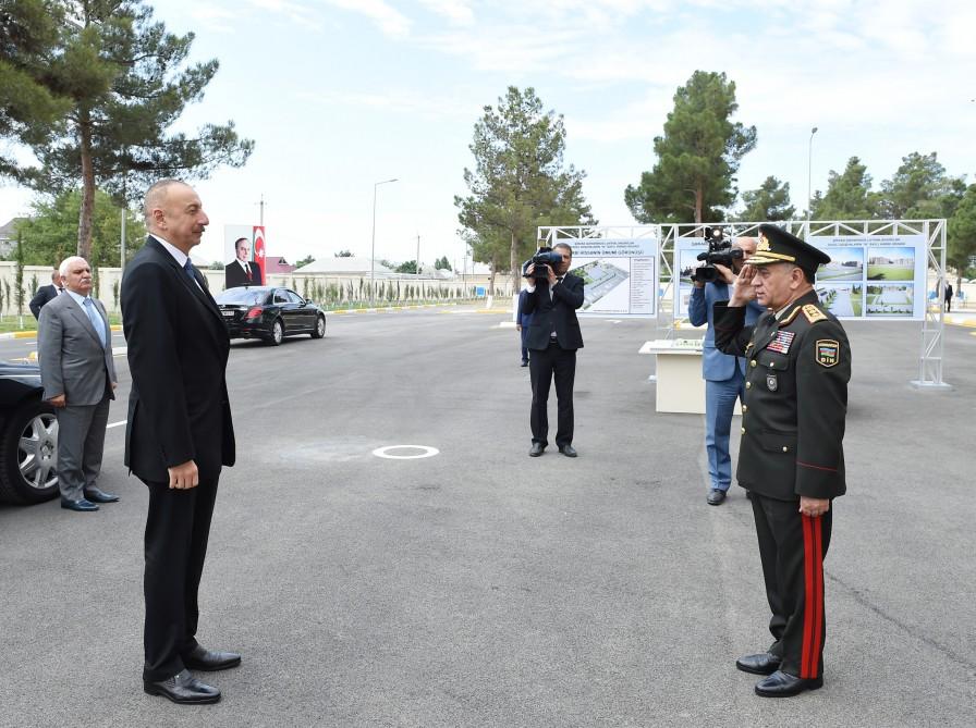 Ilham Aliyev opens Internal Troops’ military unit in Shirvan (PHOTO)