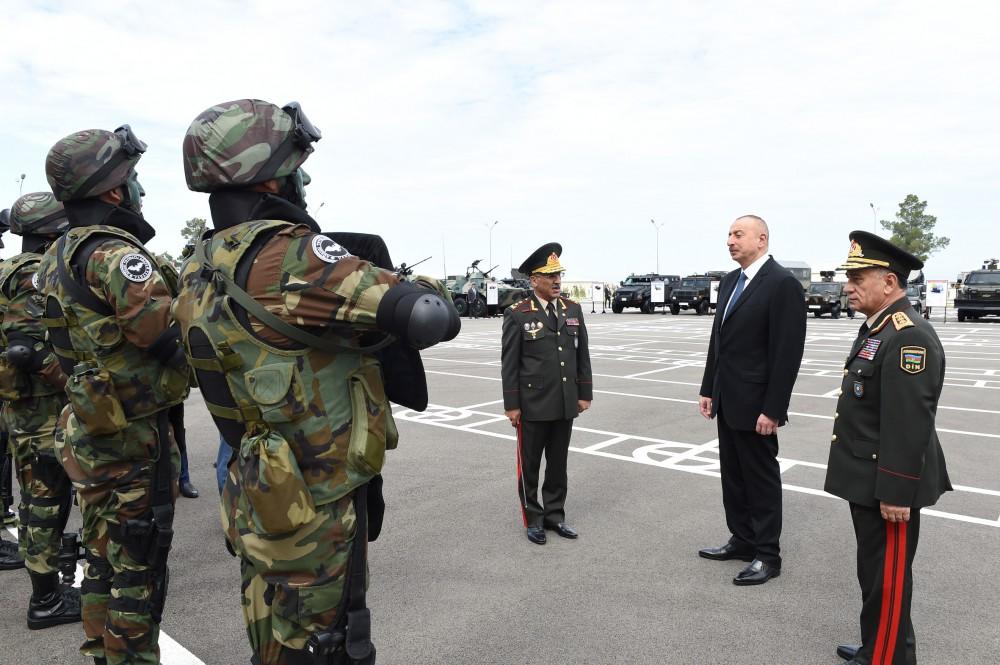 Ilham Aliyev opens Internal Troops’ military unit in Shirvan (PHOTO)