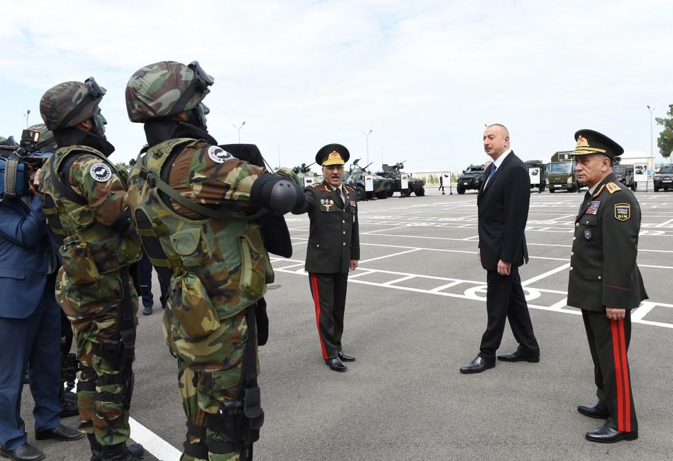 Ilham Aliyev opens Internal Troops’ military unit in Shirvan (PHOTO)