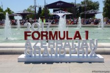 F1 Village entertainment zone in Baku as caught on camera