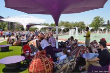 F1 Village entertainment zone in Baku as caught on camera