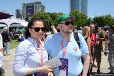 F1 Village entertainment zone in Baku as caught on camera