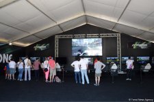 F1 Village entertainment zone in Baku as caught on camera