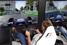 F1 Village entertainment zone in Baku as caught on camera