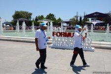 F1 Village entertainment zone in Baku as caught on camera