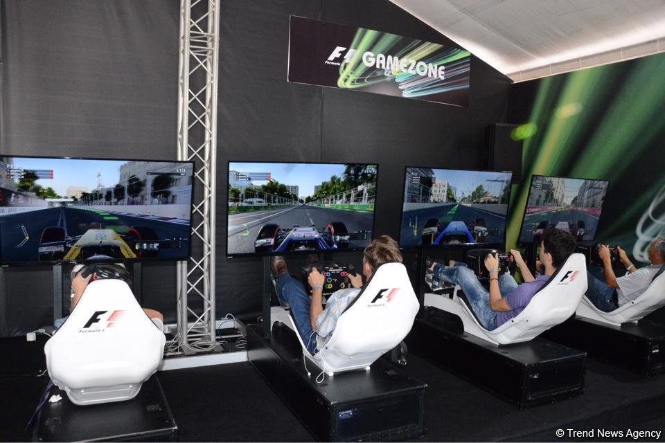 F1 Village entertainment zone in Baku as caught on camera