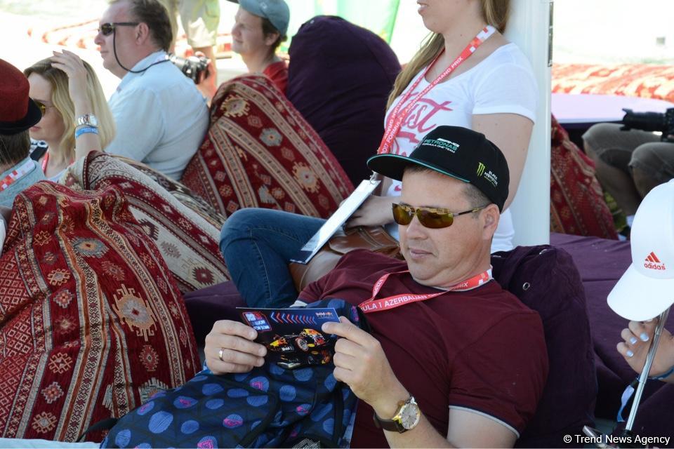 F1 Village entertainment zone in Baku as caught on camera