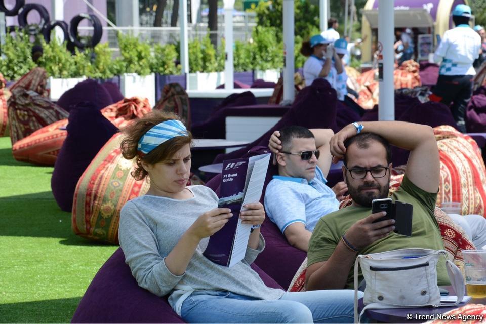 F1 Village entertainment zone in Baku as caught on camera
