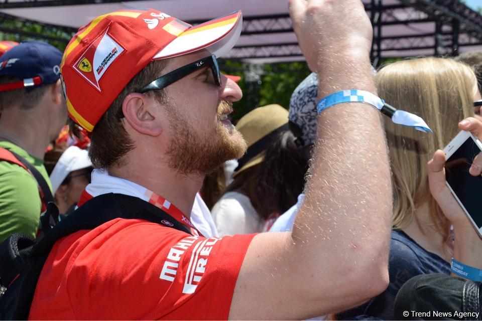 F1 Village entertainment zone in Baku as caught on camera