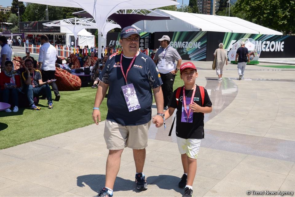 F1 Village entertainment zone in Baku as caught on camera