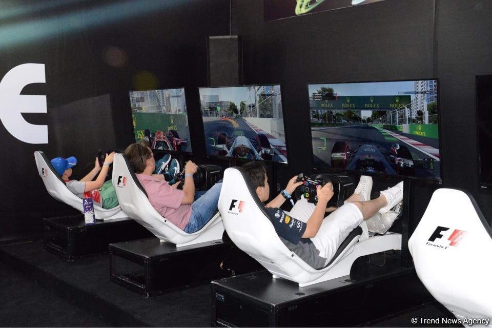 F1 Village entertainment zone in Baku as caught on camera
